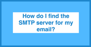 How to find SMTP address?