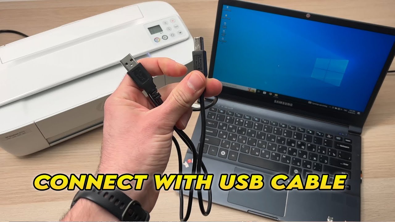 How to Connect hp Printer to Laptop with Cable?