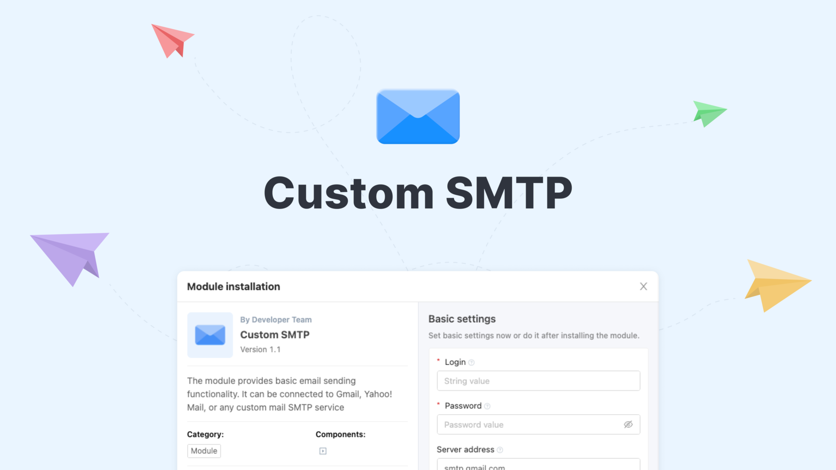 What is custom SMTP?